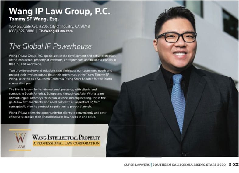 Wang IP Law Group, P.C. | Tommy SF Wang, Esq. | The Global IP Powerhouse | Wang Intellectual Property | A Professional Law Corporation