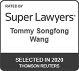 Rated By Super Lawyers | Tommy Songfong Wang | Selected in 2020 Thomson Reuters